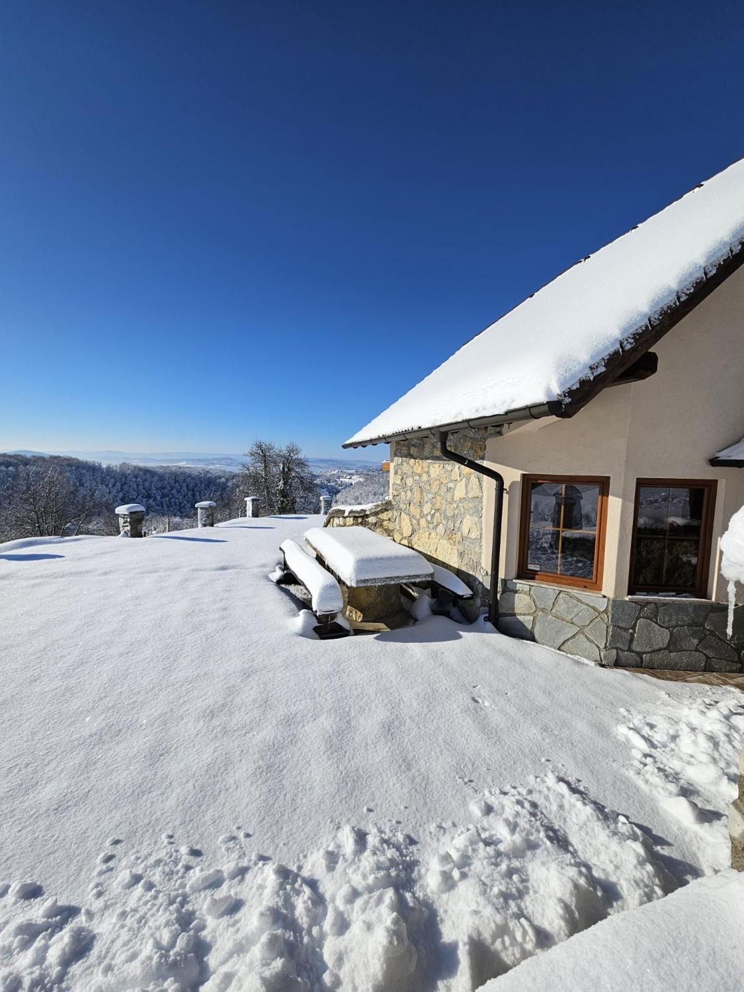 Zerko Holiday Home - Vineyard Chalet With Sauna And Jacuzzi Free Mirna Kültér fotó