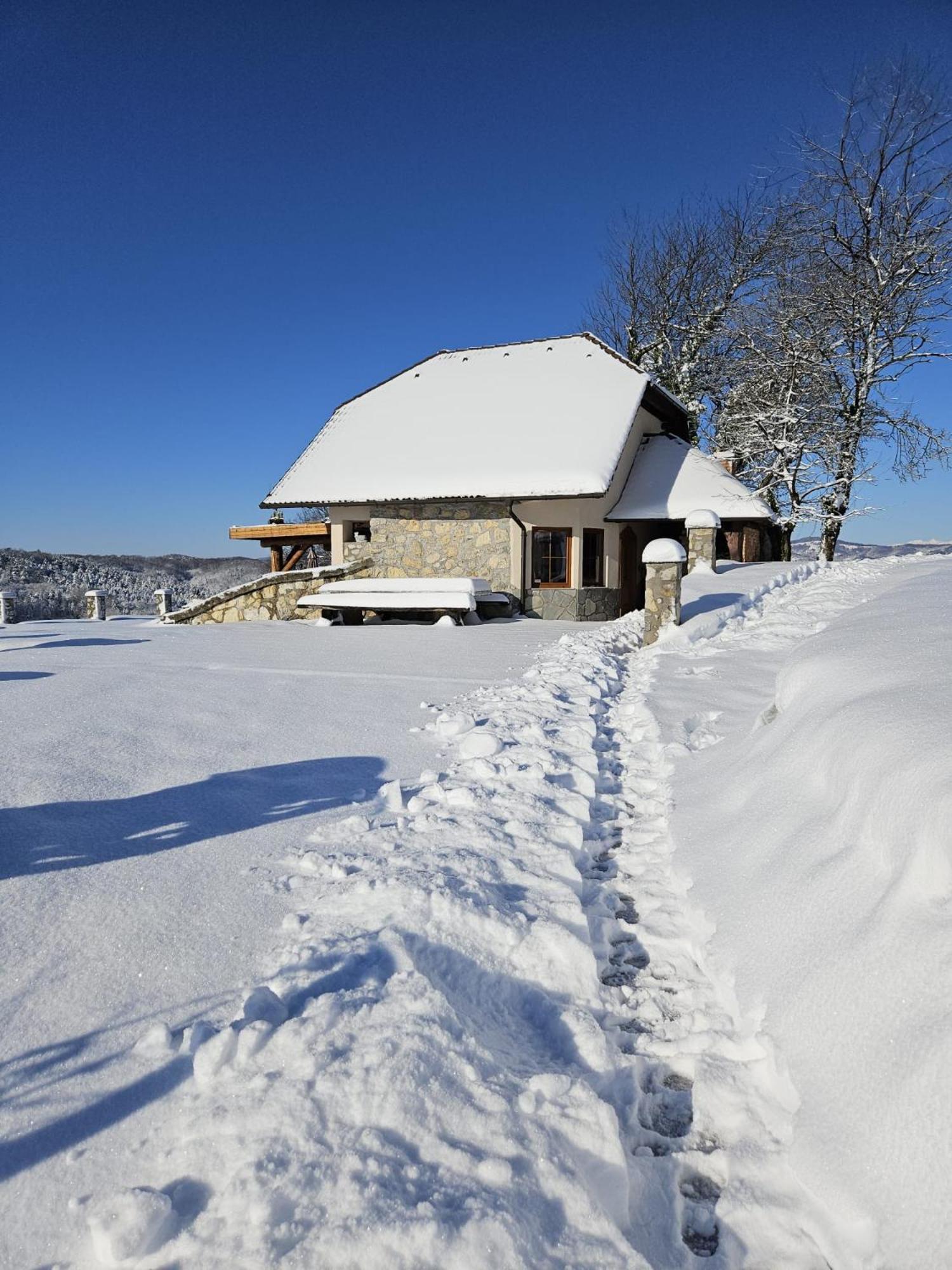 Zerko Holiday Home - Vineyard Chalet With Sauna And Jacuzzi Free Mirna Kültér fotó