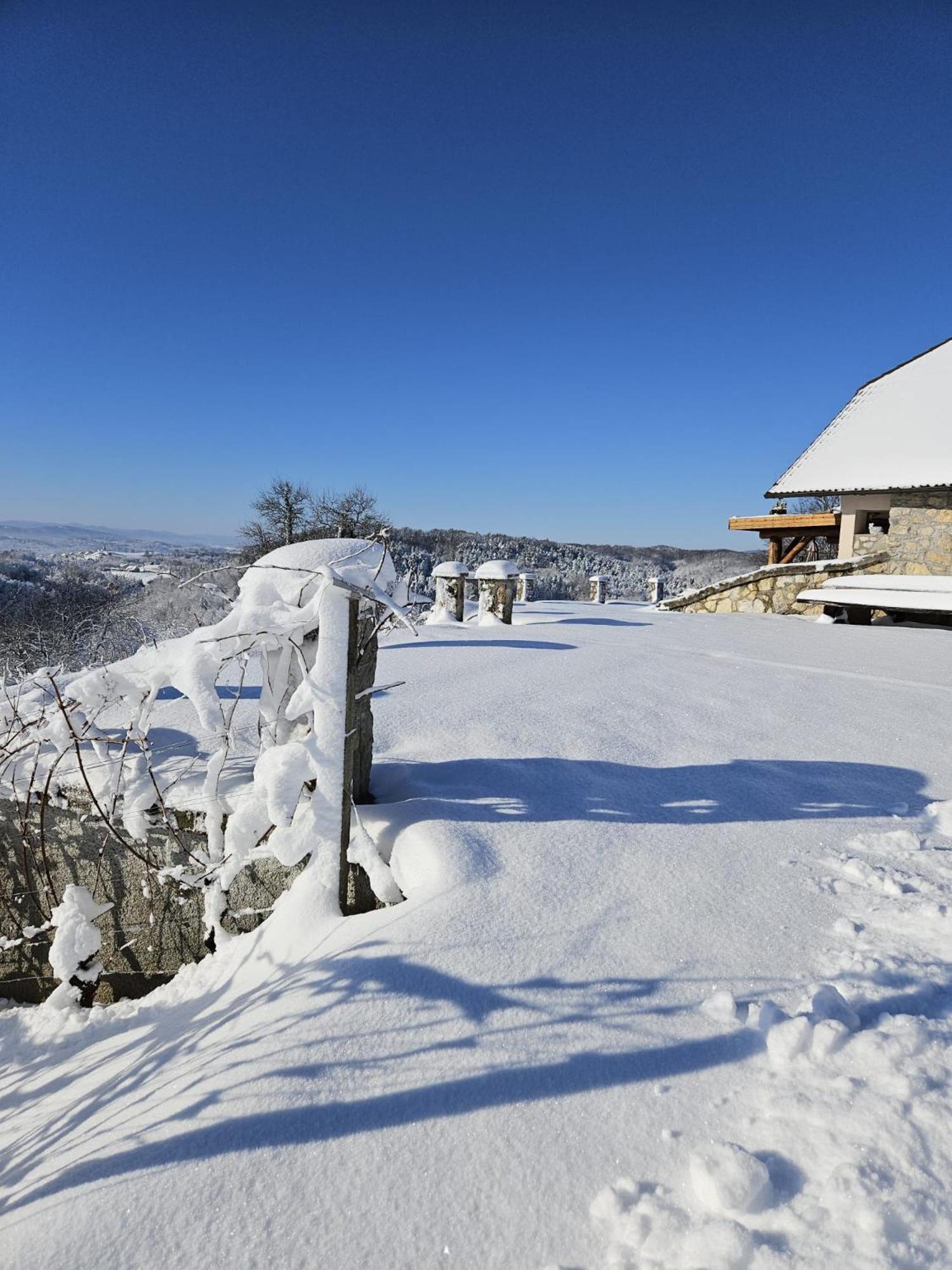 Zerko Holiday Home - Vineyard Chalet With Sauna And Jacuzzi Free Mirna Kültér fotó